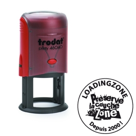 1 tampon boitier plastique Printy TRODAT 46040 rond Ø 40mm