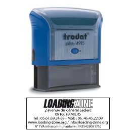 1 tampon boitier plastique Printy TRODAT 4915 format 70x25mm